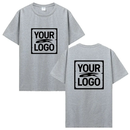 Customized Printed T-Shirt Tees DIY Your Own Design Like Photo Or Logo White T-Shirt Fashion Custom Men's Tops T-Shirt Clothing