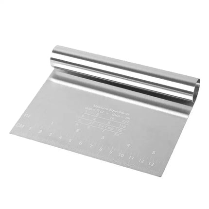 1Pc Stainless Steel Scale Cake Scraper Buttercream Edge Smoother Dough Pastry Spatula Cake Decorating Baking Tool