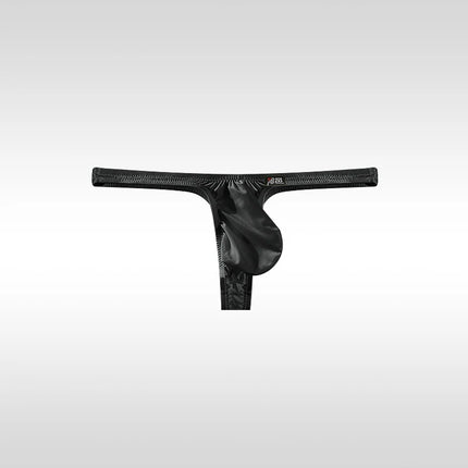 Men's Underwear Thong Ultra-Thin Ice Silk Breathable Sexy Low-Rise T-Back Stretch-Fit Under