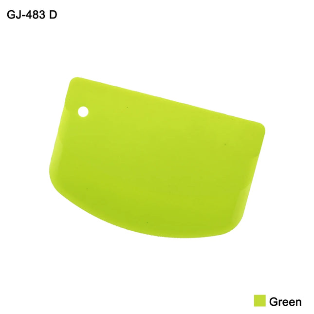 1Pc 20G 4 Colour Plastic Cake Cream Spatula Dough Knife Cutter Butter Batter Scraper Decorating Plain Smooth Edge Baking Tools