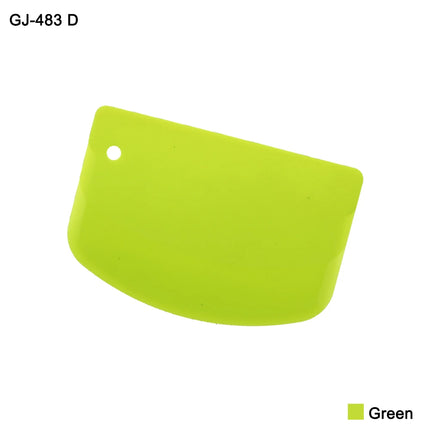 1Pc 20G 4 Colour Plastic Cake Cream Spatula Dough Knife Cutter Butter Batter Scraper Decorating Plain Smooth Edge Baking Tools