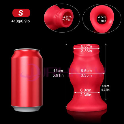 Hollow anal plug 85-105mm Silicone huge Butt plug Anus Dilator Tunnel Expansion Enema Prostate Massage G-spot Speculum