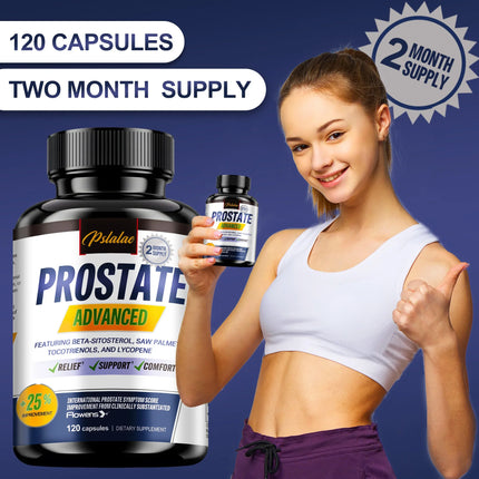 Men's Prostate Health - with Saw Palmetto, Improve Performance, Relieve Bladder & Urination Problems, Reduce Toilet Trips