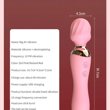 Powerful Vibrator Dildos Wand for Women 10 Modes Clitoris Stimulator G Spot Vagina Massager Female MasturbatorSex Toys Adults 18