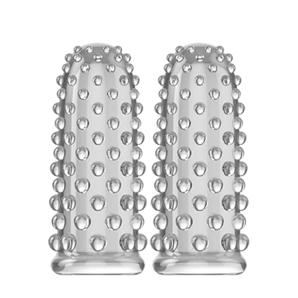 Finger Condom, Cock Ring & Penis Head Sleeve Set - Clitoris Massager, Reusable Multi-Function Adult Sex Toys for Couples
