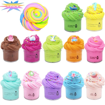 12 Pack Mini Butter Putty Set for Children's DIY Stress Relief Toys, Suitable for Boys and Girls' Birthday Gifts, Preferred Toy
