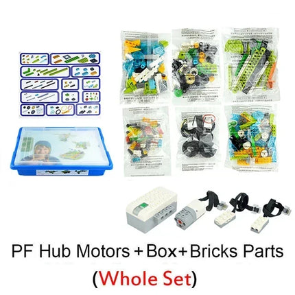 Electric PF Parts Toy Set Fit for Wedo 45300 Hub and WeDo 2.0 Software Fit for MEDIUM MOTORS 21980 45303 Toys Leduo