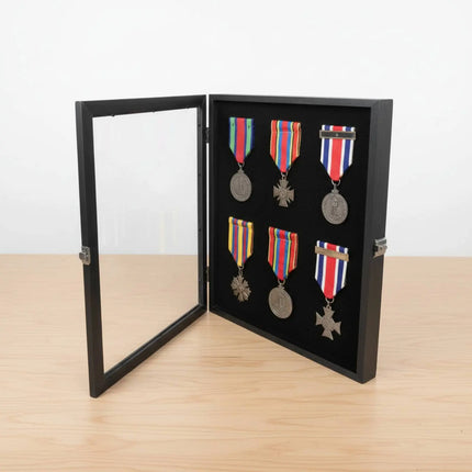 Badge Display Frame Transparent Front Medal Display Frame Badge Collector Box Dustproof Home Decor Dust Protection