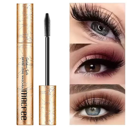 Macfee Golden 4D Curling Mascara – Lengthening, Waterproof, Sweatproof, Long-Lasting, Smudge-Proof, Unisex, Gentle