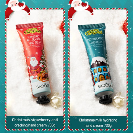 Christmas Gift Set Hand Cream and Lip Balm Set Ultra Wrinkles Nourishing Moisturizing Nonsticky Gentle Skincare for All Skin Use