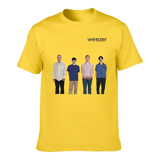 Weezer 1994 album band print T-shirt men's summer hip-hop street casual loose T-shirt oversized O-neck short-sleeved top