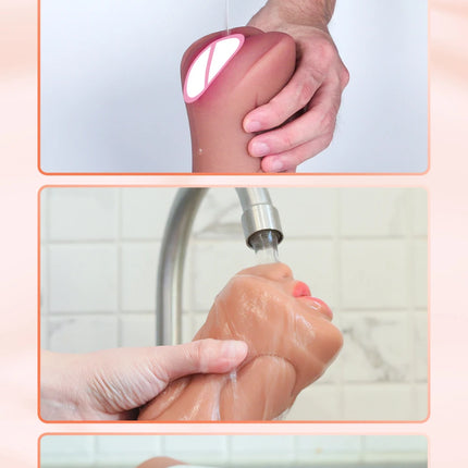 3 IN 1 Sex Toys Masturbation For Men Deep Throat Artificial Real Pussy Oral Male MasturbatorBlowjob Realistic Rubber Vagina