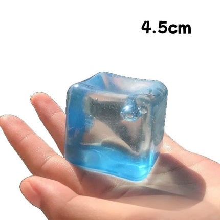 Slow Rebound Ice Cubes Squishy Squeeze Toy - Stress Relief Sensory Fidget for Kids Adults, ADHD Autism Soft Squeeze Toys