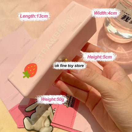 Strawberry Cheese Stick Slow Rising Squishy Toys ASMR Sensory Fidget Toys for Anti-Stress ADHD Squeeze Toy Gift for Kids &Adults
