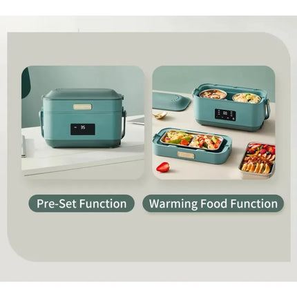 Portable Electric Lunch Boxes Charging Self Heating Car Oven Removable Container Bento Lunch Box