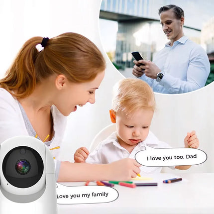 4MP Tuya WiFi Camera, 2.4/5G Dual Band Indoor Wireless IP Cam with AI Detect & Auto Tracking, Smart Home Security Baby Monitor