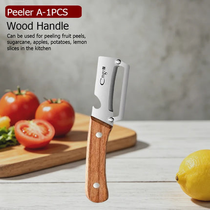 Stainless Steel 3-in-1 Kitchen Peeler Multifunction Kitchen Vegetable Peeler Fruit Slicing Knife Bottle Opener Specific Peeler