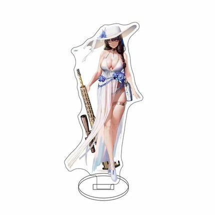 Anime Nikke Goddess Of Victory Figures Model Plate Sexy Girl Cute Girl Pattern Key Ring Acrylic Standing KeyChain for Women Men