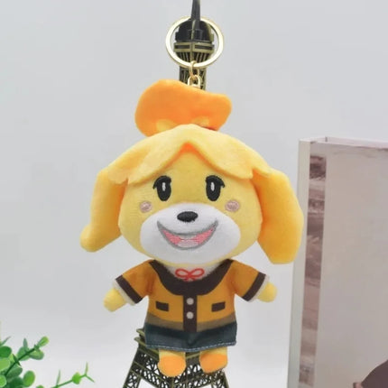 Animal Crossing Plushes Cute Keychain Anime Figure Isabelle KK Brewster Judy Kawaii Backpack Pendant Stuffed Animals Car Keyring
