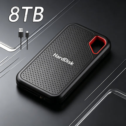 Practical External Hard Drive Portable Solid State Disk Simple Operation SSD  for Student Family Daily Data Backup