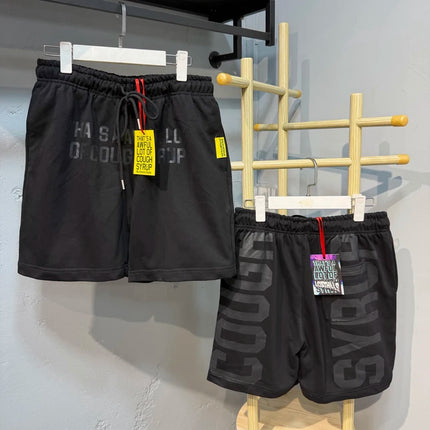 26SS New American Style That's A Awful Lot of Cough Syrup Shorts Sporty Casual Letter Printed Shorts
