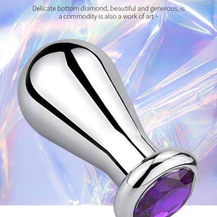 Runyu Large Anal Plug Metal Lighting Modeling Stainless Steel Butt Plug Women Men Anal Expansion Dildo Couple Adule Toy Trainer