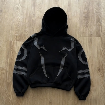 2026 New Trendy Retro Washed Cotton Y2K Men Hoodie Tracksuit Set Oversized 2 Piece Sweatshirt American Unisex Hip Hop Streetwear