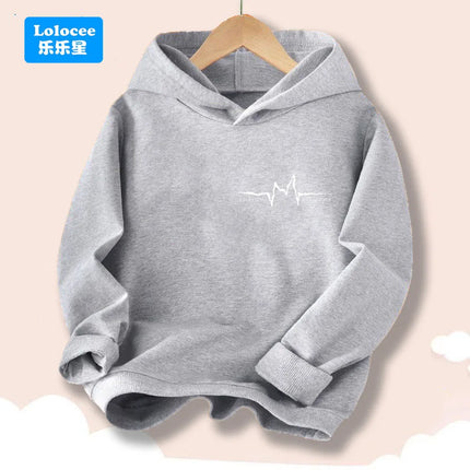 Kids Hoodie Music Headphone Print Casual Pullover -Children's Hooded Sweatshirt Fashion Spring Fall Daily Wear for Boys EJCK1