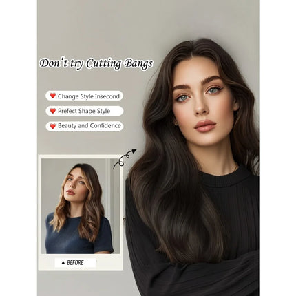 100% Human Hair Toppers Brown Highlight Hairpieces Middle Part Women Hair Topper with Lace Base Clip in Hair Extensions Natural