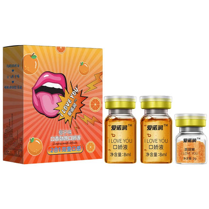 2-in-1 Fruity Strawberry Pineapple Lubricant Lickable Oral Sex Lubricating Fluid Adult Flirting Oral Sex Couple Stimulate Lube