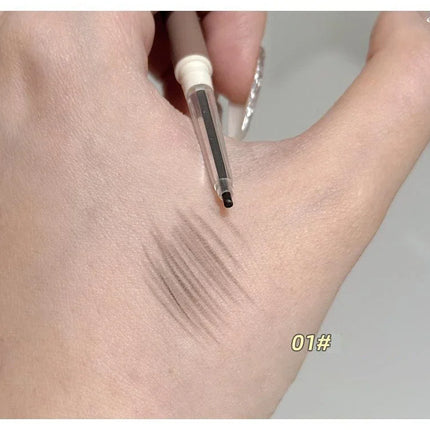 1PC Waterproof Double-Ended Eyebrow Pencil Ultra Fine Eyebrow Pencil Sweat-proof Long Lasting Professional Eye Makeup Cosmetics