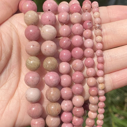 Natural Stone Beads Round Morganites Tourmalines Aquamarines Jades Quartzs Crystals Spacer For Jewelry Making DIY Bracelet
