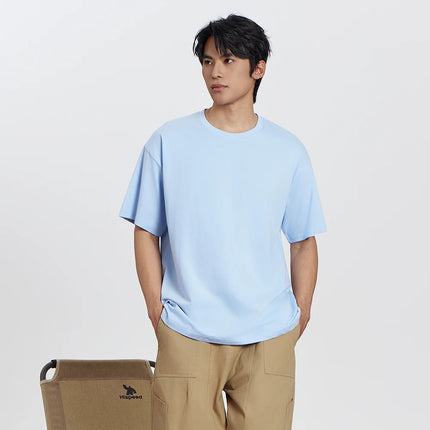 Unisex 100% Pure Cotton Solid Color Men's Summer Round Neck Short Sleeve T-Shirt 180g Cotton T-Shirt in 16 Colors