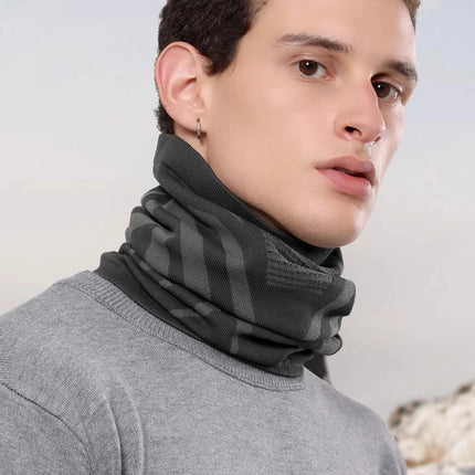 Windproof Warm Zebra Striped Face Mask/Scarf - Ideal for Motorcycle, Running, Skiing, Snowmobile - Winter Outdoor Protection