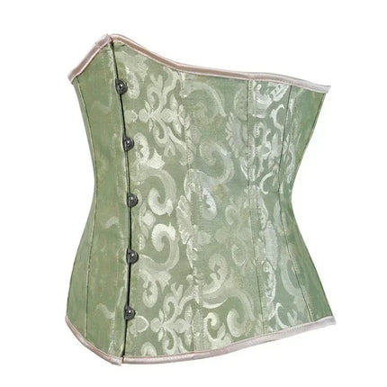 Women Corsets Bustiers Sexy Jacquard Underbust Corset Plastic Bones Korset Basques Shaper Elegant Waist Bustier Top