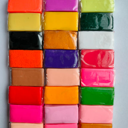 Prism&Pro 24 Colors 10g  Small Block Art Craft Fimo Polymer Clay Plasticene Modeling Clay For Kids Sculptural Oven Bake Clay