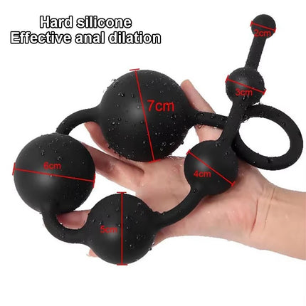3/4/5/6 Huge Anal Beads Hard Silicone Anal Balls Sex Toys For Women Men Prostate Massage Big Butt Plug Anal Dilation Masturbator