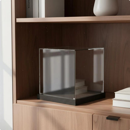Acrylic Display Box High Clearness Clear Collectible Container Figurine Display Stand Stackable Design Household Storage