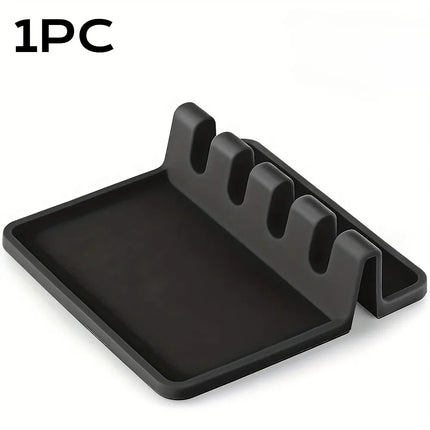 1/2pc Silicone Kitchenware Rack Heat-Resistant Spoon Spatula Shelf Kitchen Multifunctional Shelf Organizer Non-Slip Storage Pad
