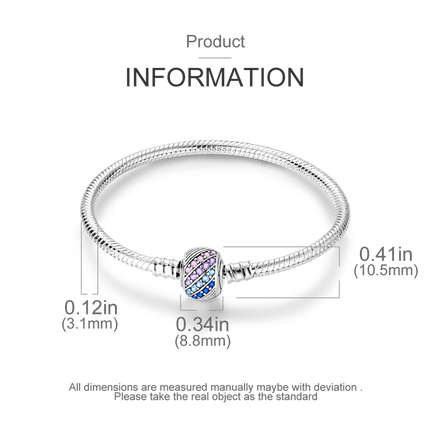 925 Sterling Silver Bracelets 17-20CM Original Leaf Clover Butterfly Heart Bracelet Fit DIY Charms Beads Fashion Women Jewelry