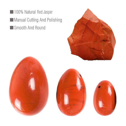 Naturally Rose Quartz Yoni Egg Jade Eggs Women Kegel Exerciser Jade Massager Vaginal Muscles Tightening Ball Crystal Kegel Eggs