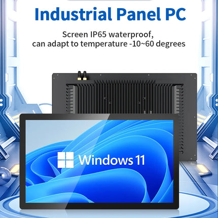 13.3 Inch All-in-One Capacitive Touch PC Industrial Panel PC with VESA Mount Compatible with Windows 10 or 11