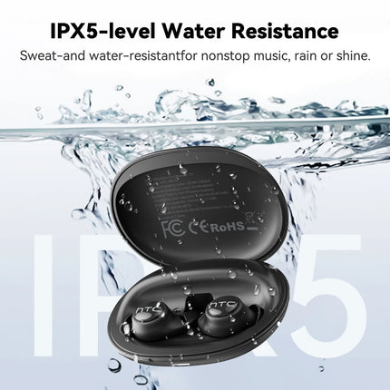 HTC NE76 TWS Wireless Earbuds AI Translator Sleep Mini Invisible ENC Noise Cancelling Bluetooth 5.3 Low Latency Headphones