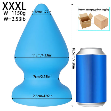 XXXL Fisting Butt Plug Training Dilator Small Huge Anal Plug Super Soft Anal Toys Suction Cup Big Sex Toy For Men Women Buttplug