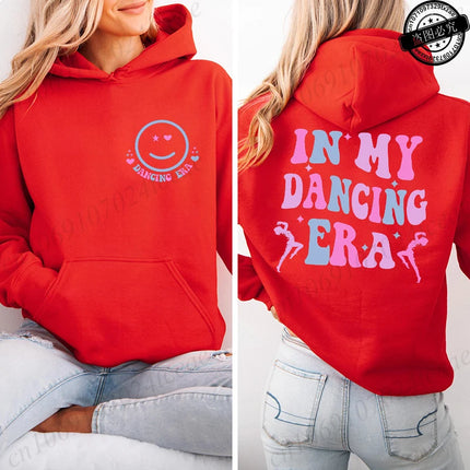 In My Dancing Era Printed Sweatshirts Women Zip Up Hoodie Sweatshirts Cozy Tops Women Hoodies Dance Girl Coats Sudadera Moletom