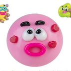Pink dog face