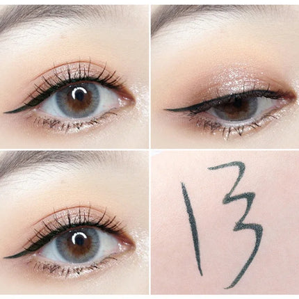 Professional Fast Dry Smooth Waterproof Eyeliner Pencils Eyes Brown Black Color Pigments Liquid Eye Liner Pen Make Up Tools