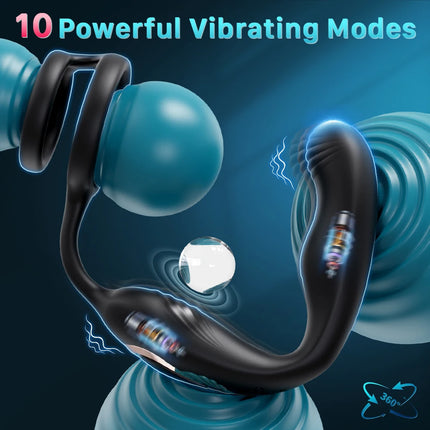 Prostate Massager Anal Vibrator Male Sex Toys for Men Gay Anal Plug Adult Toys Butt Plug for Women Remote 7 Wiggling Vibrating