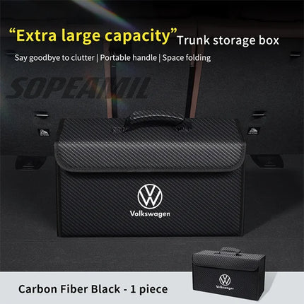 Volkswagen GTI Golf Arteon Tiguan Touareg Passat Polo Scirocco Jeeta CC Polo Car Trunk Storage Box Foldable Stowing Tidying Bag