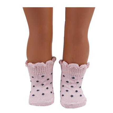 Pop Solid Color Striped Stocking For 18Inch American Doll&43Cm Reborn Baby Doll Clothes Accessories,Our Generation Girl's Toys